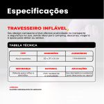 Travesseiro Inflável Portátil 53x37cm Ômega