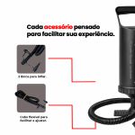 Inflador de Ar Manual 30cm Ômega