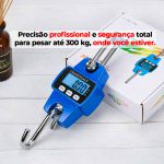 Balanca Digital Suspensa Portátil de gancho - 300kg 