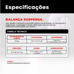 Balanca Digital Suspensa Portátil de gancho - 300kg 