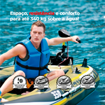 Bote Inflável Par Remos + Bomba ar Fishman 350 Pathfinder até 340kg