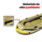 Bote Inflável Par Remos + Bomba ar Fishman 350 Pathfinder até 340kg