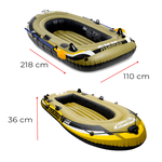 Bote Inflável Par Remos + Bomba ar Fishman 200 Pathfinder até 190kg