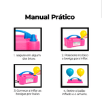 Inflador de Balões e Bexigas Elétrico 