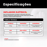 Inflador de Balões e Bexigas Elétrico 