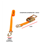 Cinta com Catraca para Amarração Cargas 1,5T X 35mm X 4,6m Ômega