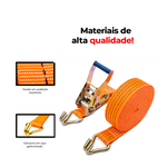  Cinta com Catraca para Fixação 5T x 9m x 50mm Ômega