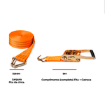Cinta com Catraca para Fixação 3T x 9 Metros x 50mm Ômega