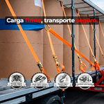 Cinta com Catraca para Fixação 3T x 9 Metros x 50mm Ômega