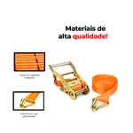 Cinta com Catraca para Fixação 3T x 9 Metros x 50mm Ômega