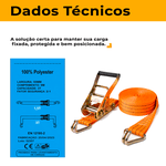 Cinta com Catraca para Fixação 3T x 9 Metros x 50mm Ômega
