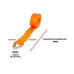 Cinta para Amarração de Cargas 5T x 9m x 50mm Gancho J Ômega