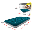 Colchão Inflável Casal com Inflador Embutido 191 x 137 x 28cm Ômega