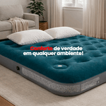 Colchão Inflável Casal com Inflador Embutido 191 x 137 x 28cm Ômega