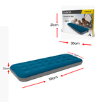 Colchão Inflável Solteiro 191 x 73 x 22cm com Inflador Embutido Ômega