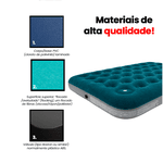 Colchão Inflável Solteiro 191 x 73 x 22cm com Inflador Embutido Ômega