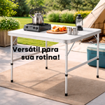 Mesa Maleta com Pernas Dobraveis 90 X 60 X 70 X 30cm Ômega
