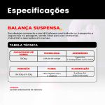 Balanca Digital Suspensa Portátil com Gancho Ômega 