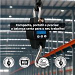 Balanca Digital Suspensa Portátil com Gancho Ômega 