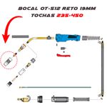 Bocal Tocha 235-450-470 MIG OT-512 RETO 19mm