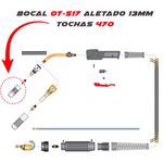 Bocal Tocha 235-450-470 MIG OT-517 Aletado 13mm Curto