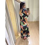 VESTIDO ESTAMPADO FUNDO PRETO 