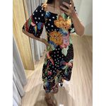 VESTIDO ESTAMPADO FUNDO PRETO 