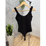 BODY PRETO MALHA CANELADA 