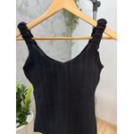 BODY PRETO MALHA CANELADA 