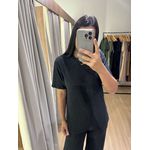 CONJUNTO PRETO MALHA CANELADA
