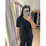 CONJUNTO PRETO MALHA CANELADA
