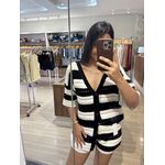 CONJUNTO LISTRAS PRETO E BRANCO MODAL 