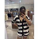 CONJUNTO LISTRAS PRETO E BRANCO MODAL 