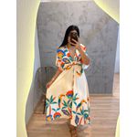 VESTIDO IZAAC ESTAMPADO COM FUNDO CLARO