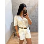 BATA CAMISA MANGA CURTA BRANCO