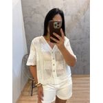 BATA CAMISA MANGA CURTA BRANCO