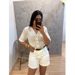 BATA CAMISA MANGA CURTA BRANCO