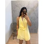 MACAQUINHO CHIFON GOLA BOBA AMARELO 