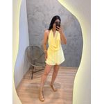 MACAQUINHO CHIFON GOLA BOBA AMARELO 