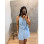 MACAQUINHO CHIFON GOLA BOBA AZUL