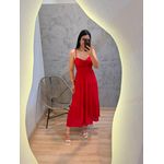 VESTIDO ALICE CHIFON VERMELHO