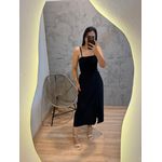 VESTIDO LAÇO MARRANTE PRETO