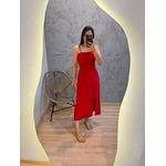 VESTIDO LAÇO MARRANTE VERMELHO