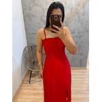VESTIDO LAÇO MARRANTE VERMELHO