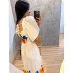 VESTIDO JARDIM ESTAMPADO FUNDO CLARO