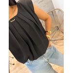 BLUSA REGATA OMBREIRA PRETA