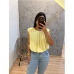 BLUSA REGATA OMBREIRA AMARELA