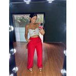 Calça Reta Daniele Vermelha