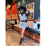 Colete Cropped Jeans
