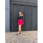 Short Saia College Cereja